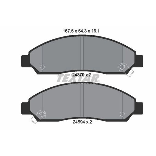 Textar Front Brake Pad Set 2437001