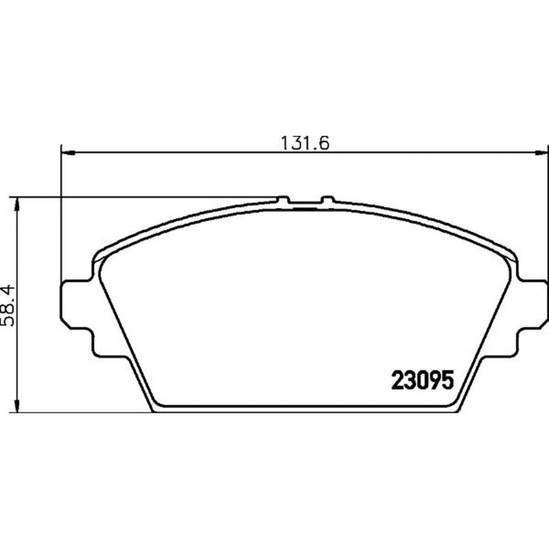 Mintex Front Brake Pad Set fits Nissan Almera Tino 2000-2006 1.8 2.0 2.2
