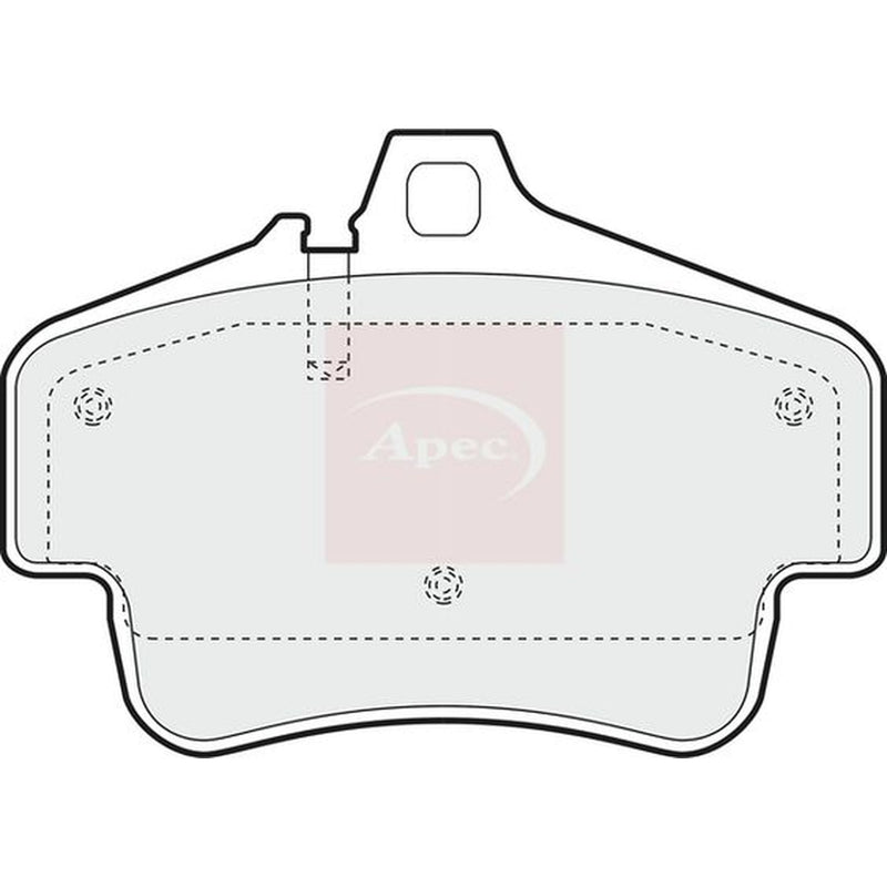 Apec Front Brake Pad Set fits Porsche 911 1999-2002 3.6