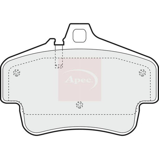 Apec Front Brake Pad Set fits Porsche 911 1999-2002 3.6