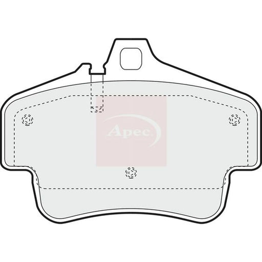 Apec Front Brake Pad Set PAD1407