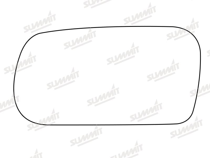Summit Stick-On Standard Mirror Glass fits Honda Prelude LHS Summit - Bars 4 Cars