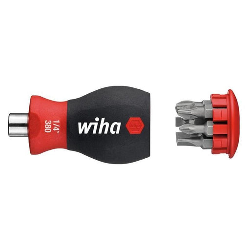 Wiha Magnetic SoftFinish® Stubby Screwdriver with Bit Magazine (SL, PH) Wiha - Dynamic Drive