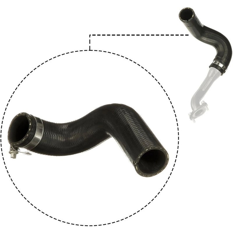 Gates Intercooler Turbo Charge Air Hose fits Fiat Grande Punto 2005-2014 1.3