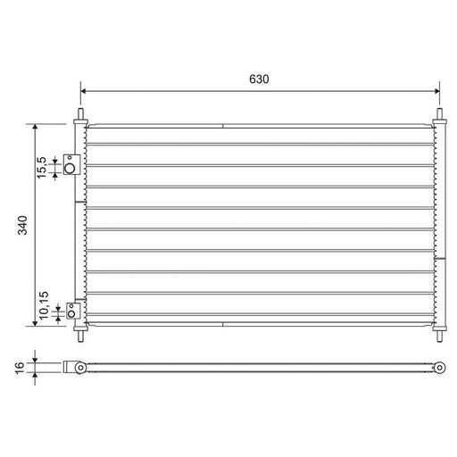 Valeo Air Conditioning Condenser 812713