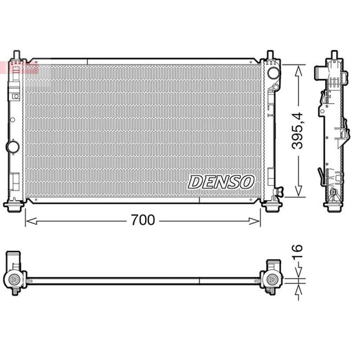 Denso Engine Radiator fits Chrysler Sebring 2007-2010 2.0