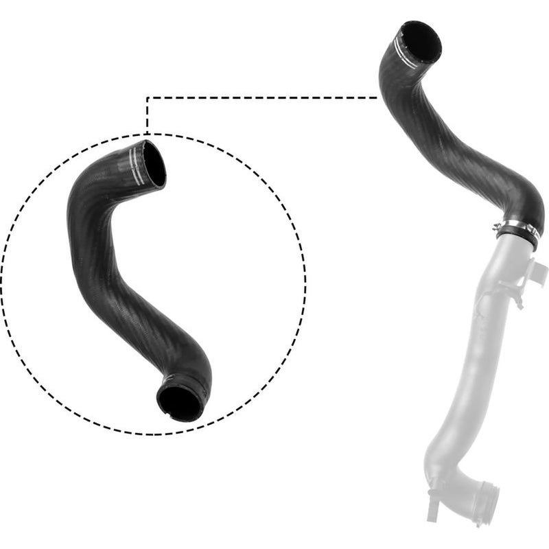 Gates Intercooler Turbo Charge Air Hose 440mm fits Alfa Romeo 159 2005-2011 1.9