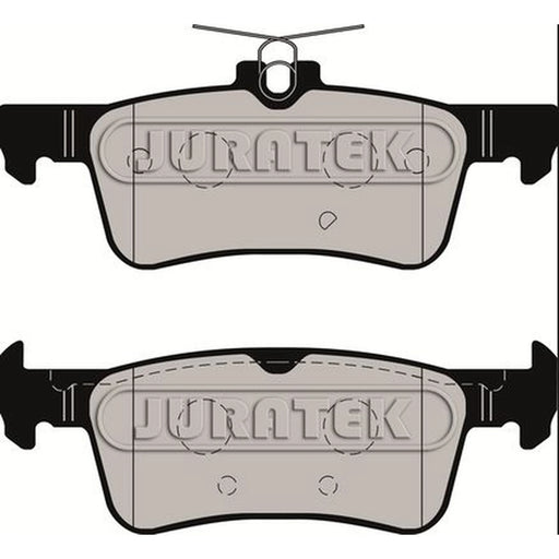Juratek Rear Brake Solid Discs & Pads fits Ford Fiesta VII 2017-2021 1.0 1.1 1.5