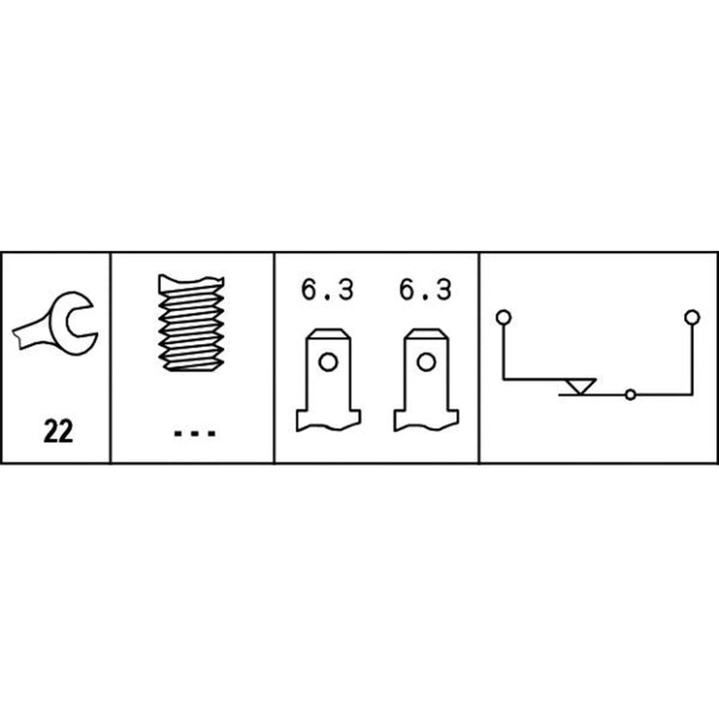 Hella Brake Light Switch fits Daewoo Leganza 1997-2004 2.0 2.2