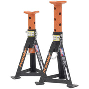 Sealey Axle Stands (Pair) 3tonne Capacity per Stand Orange AS3O Sealey  - Dynamic Drive