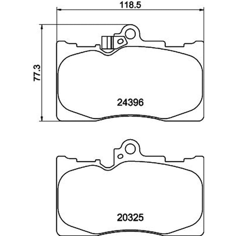 Mintex Front & Rear Pads fits Lexus Gs 2005-2011