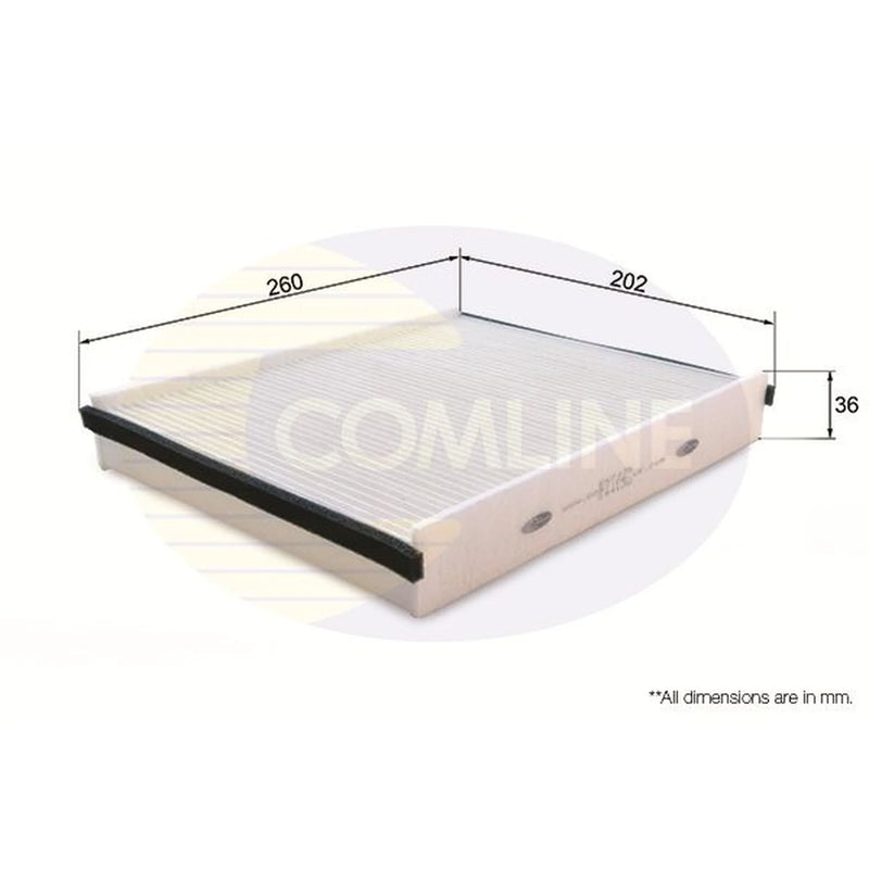 Comline Cabin Air Filter (Pollen Filter) fits Ford C-Max II 2010-2019