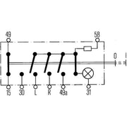 Hella Hazard Warning Light Switch Connectors