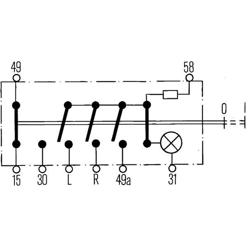 Hella Hazard Warning Light Switch Connectors