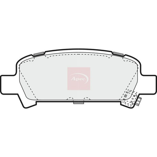 Apec Rear Brake Pad Set PAD1143