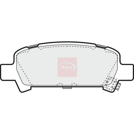Apec Rear Brake Pad Set fits Subaru Forester 1997-2008 2.0