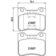 Mintex Front Brake Pad Set fits Citroën Saxo 1996-2004 1.0 1.1 1.4 1.5 1.6