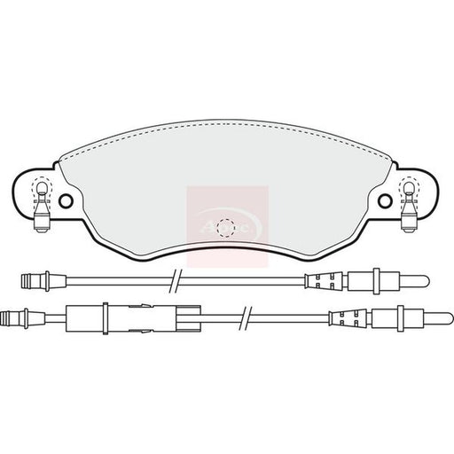 Apec Front Brake Pad Set fits Citroën C5 I 2001-2004 1.8