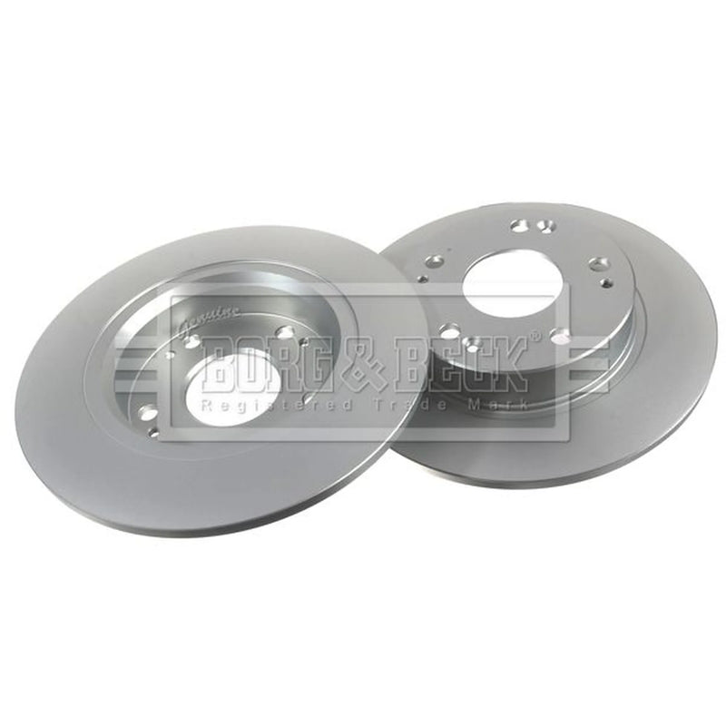 Borg & Beck Rear Brake Solid Discs & Pads fits Honda Civic VIII 2005-2012