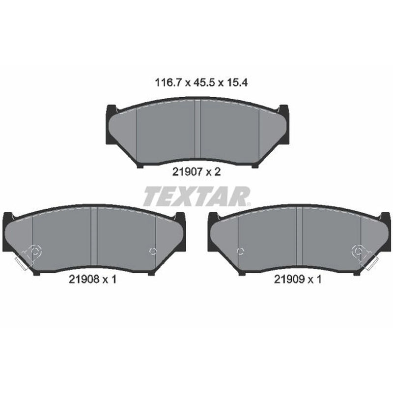 Textar Front Brake Pad Set 2190701