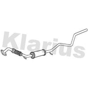 Klarius Box With Centre Pipe Centre fits Ford Fiesta V 2001-2008 1.6