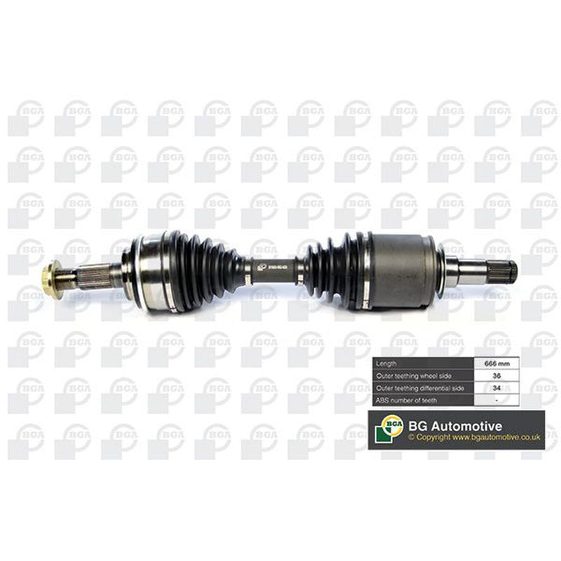 BGA CV Drive Shaft Driveshaft Front Right fits Toyota Land Cruiser 200 2007-2008