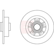 Apec Front & Rear Brake Discs & Pads fits Renault Megane II 2007-2008 2.0