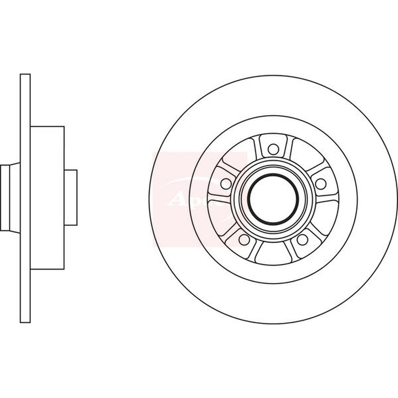 Apec Front & Rear Brake Discs & Pads fits Renault Megane II 2007-2008 2.0