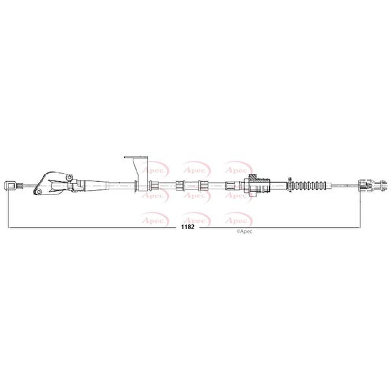 Apec Clutch Control Cable Pull fits Kia Picanto I 2004-2011 1.0 1.1