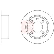 Apec 2 x Solid Brake Discs fits Citroën Xantia 1993-2003 1.6 1.8 1.9 2.0 2.1 3.0