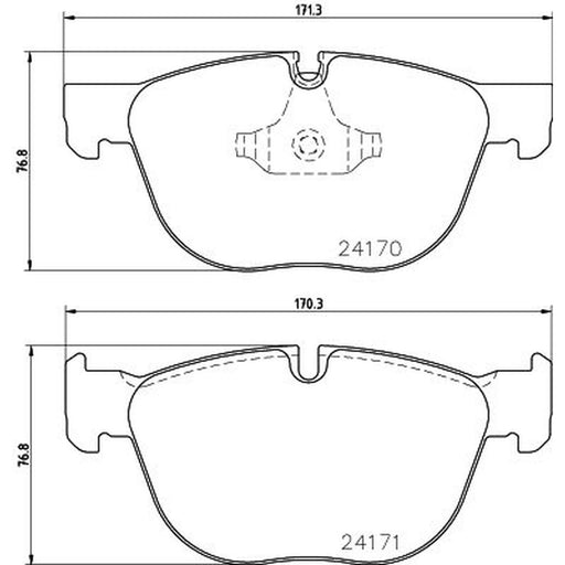 Mintex Front Brake Pad Set fits BMW X4 2015-2018