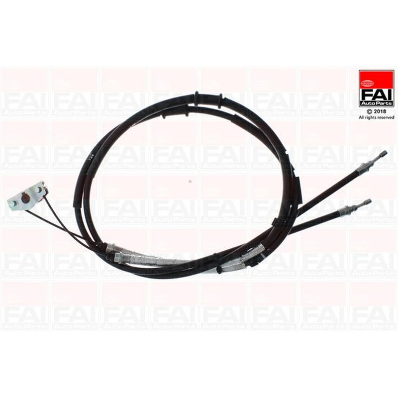 FAI Handbrake Cable Left Rear fits Opel Corsa D 2006-2014 1.0 1.2 1.3 1.4