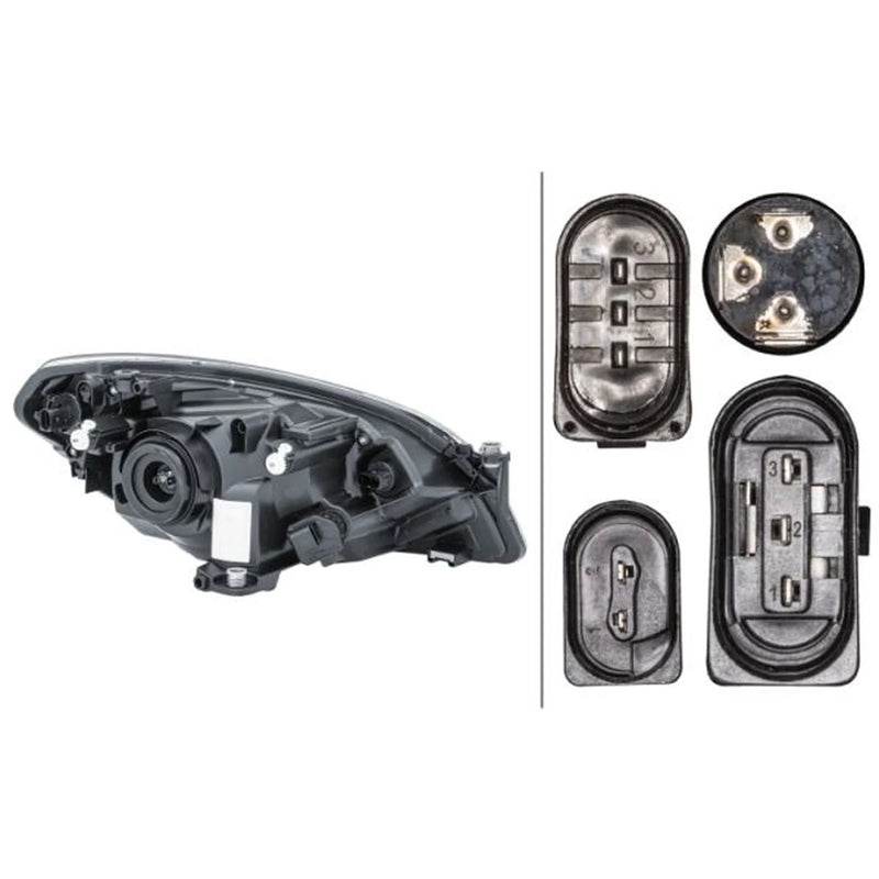 Hella Headlight Headlamp H4 Left fits Skoda Citigo 2011-2019 1.0