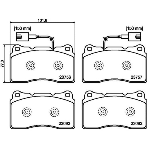 Mintex Front Brake Discs & Pads fits Alfa Romeo Giulietta 2010-2020