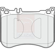 Apec Black Front Brake Pad Set fits Mercedes-Benz Cls 2018 on 257.361