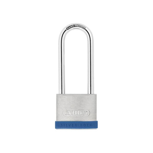 Abus Mechanical 50mm Silver Rock™ 5 Padlock Long Shackle 80mm ABUS Mechanical - Dynamic Drive
