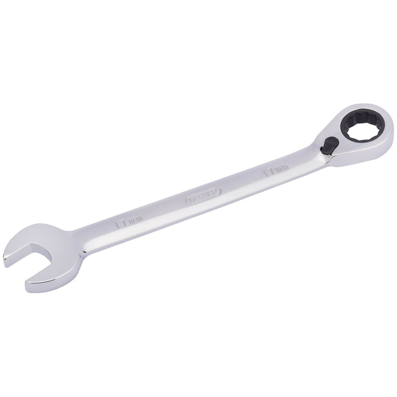 Draper HI-TORQ Metric Reversible Ratcheting Combination Spanner, 17mm Draper - Dynamic Drive