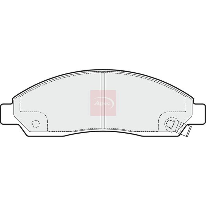 Apec Front Brake Pad Set fits Isuzu D-Max I Platform/Chassis 2007-2012 3.0