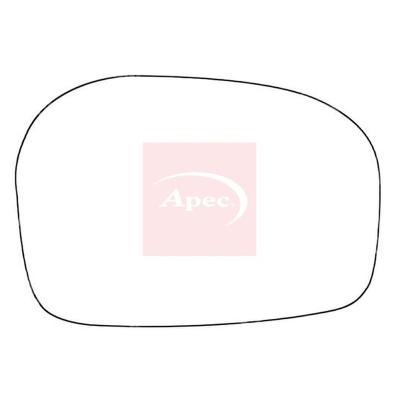 Apec Exterior Wing Mirror Glass Left fits Honda Insight 2009-2013 1.3