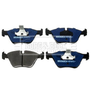 Borg & Beck Front Vented & Rear Vented Brake Discs & Pads fits BMW 5 1995-2003