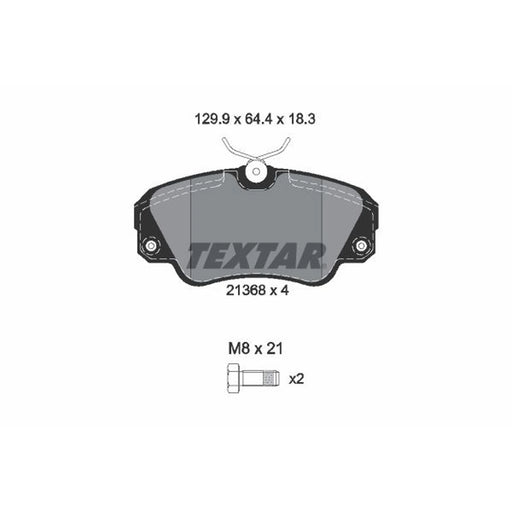 Textar Front Brake Pad Set 2136801