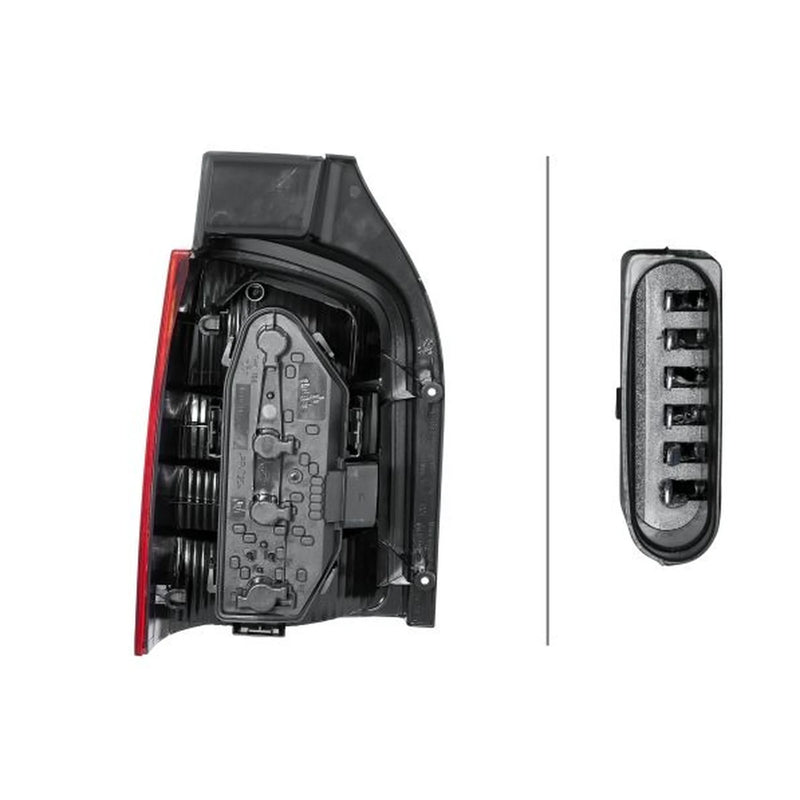 Hella Tail Light / Lamp P21W Right fits VW Transporter 2003-2015 1.9 2.0 2.5 3.2