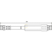 NAPA Brake Hydraulic Hose Line Rear fits Audi A3 2003-2013