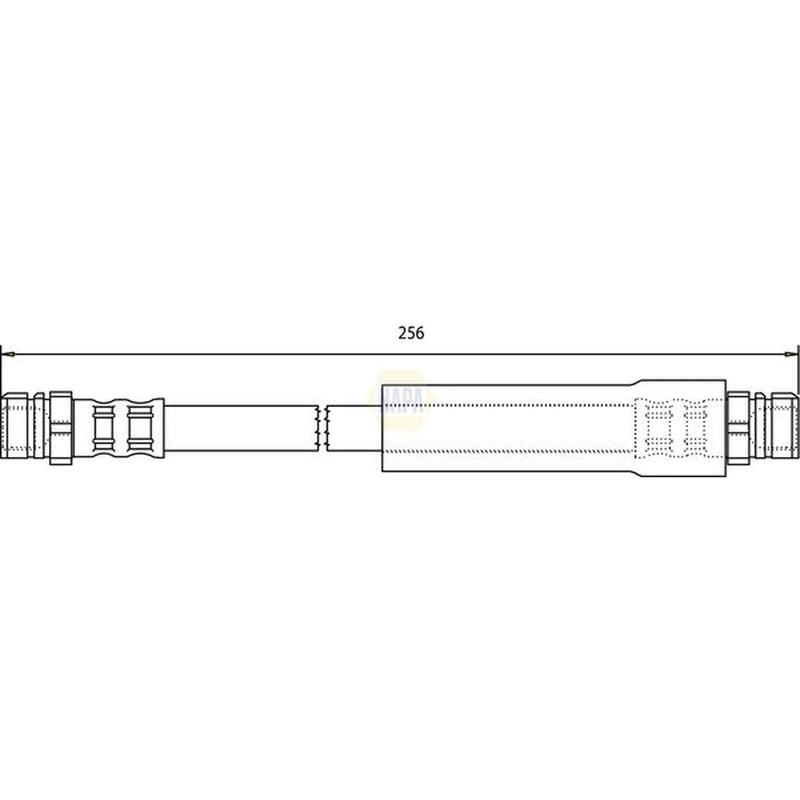 NAPA Brake Hydraulic Hose Line Rear NBH1008