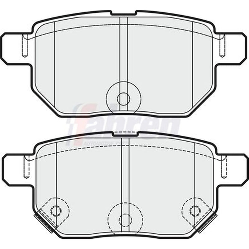 Fahren Front & Rear Pads fits Toyota Verso S 2010-2016 1.33 1.4