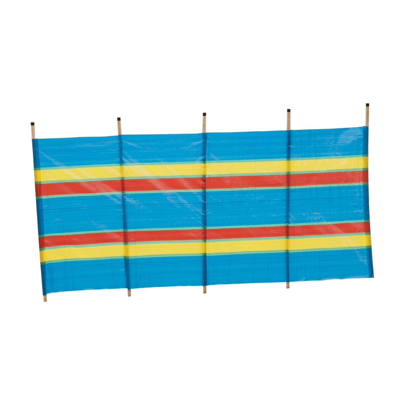 5 Pole Multicoloured Polythene Windbreak 1442 Quest - Dynamic Drive