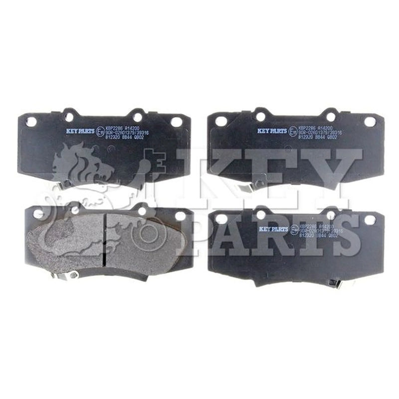 Key Parts 4 x Front Brake Pad Set fits Toyota Hilux Vigo VII Pickup 2005-2015
