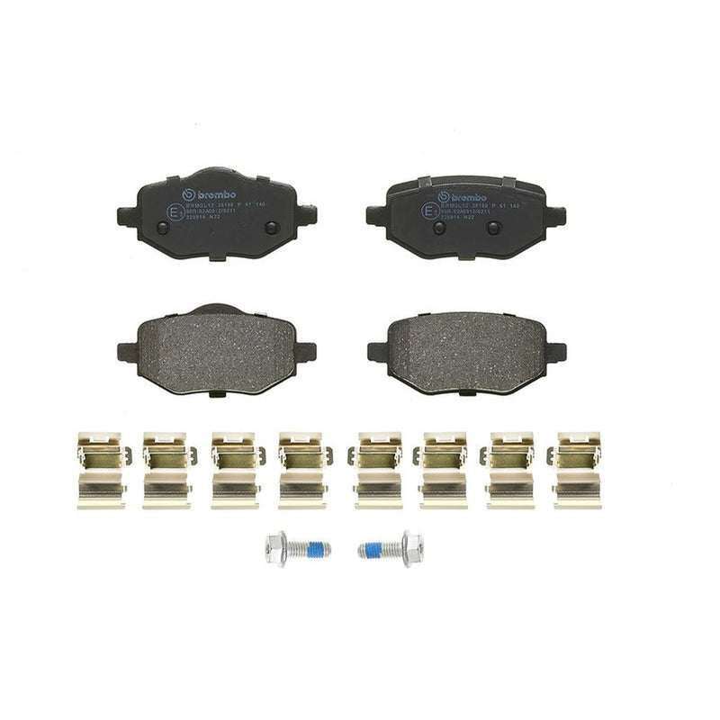 Brembo 4 x Rear Brake Pad Set fits Citroën C3 Aircross II 2024-2025 1.2