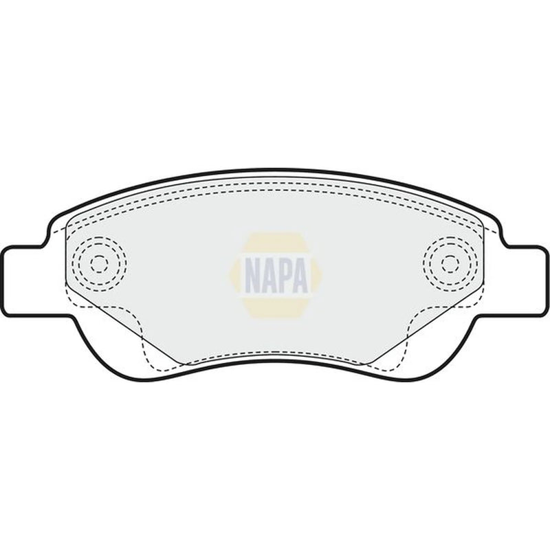 NAPA Front Brake Pad Set fits Citroën C1 2005-2014 1.0 1.4