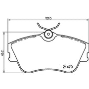 DON Front Brake Pad Set fits VW California T4 Camper 1994-2002 1.9 2.4 2.5
